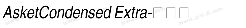 AsketCondensed Extra字体转换